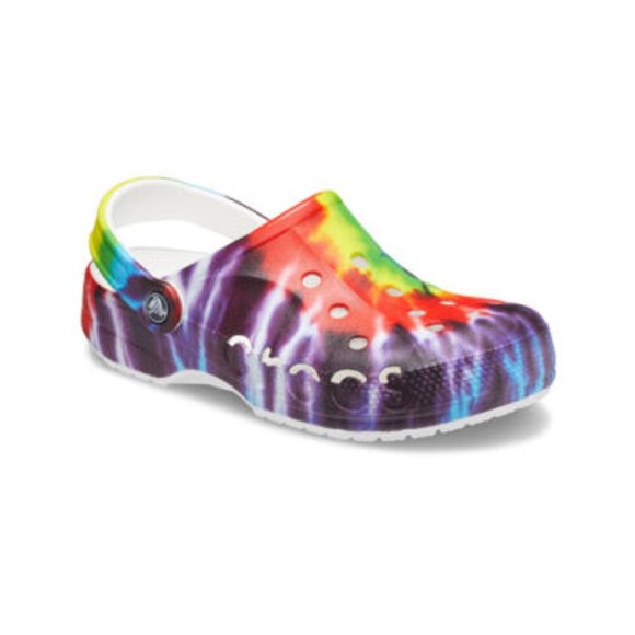 Crocs Baya Tie Dye Waterproof Slip On Clogs Mens Sz 5